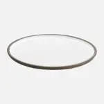 Plato Renew Bicolor Marron Blanco 22 Cm.