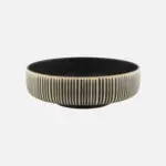 Bol Nara Relieve Bicolor Blanco Negro 15X7,8 Cm.