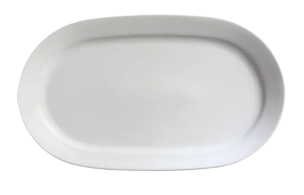 Fuente Mallorca Porcelana Blanca 35X22 Cm.