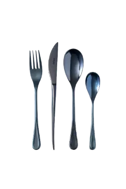 Tenedor Lunch Queen Titanium Dark Blue