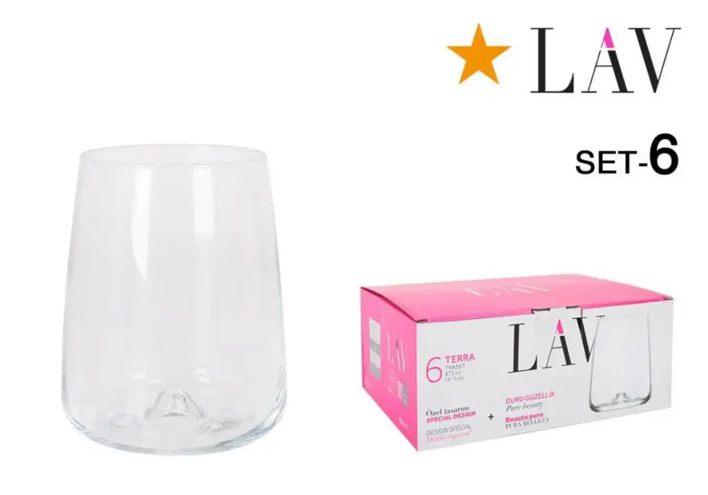Vaso Terra 47.5 Cl. 6 Unidades