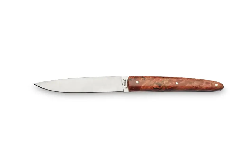 Cuchillo Mesa Utset Madera Estabilizada Roja
