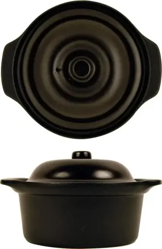 [ER100101] Cazuela C/Tapa Negra Stone 19 Cm.